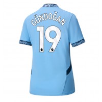 Maglia Calcio Manchester City Ilkay Gundogan #19 Prima Divisa Donna 2024-25 Manica Corta